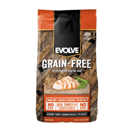 EVOLVE DOG GRAIN FREE PAVO 13LB – 5.9KG
