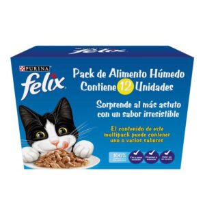 CAJA FELIX POUCH X 12 UNIDADES
