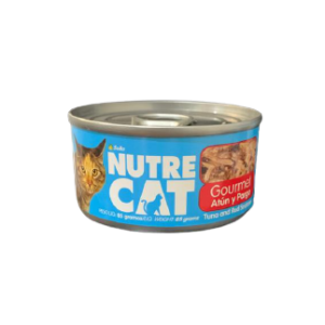 NUTRECAT GOURMET ATUN Y PARGO 85 GRAMOS