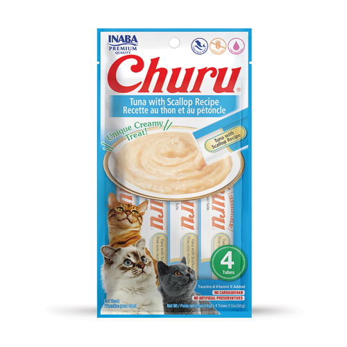 INABA CAT SNACK CHURU – ATUN Y VIEIRA 56 GR