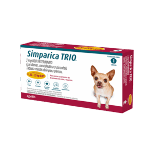 Simparica - TRIO Perros De 1,25 Hasta 2,5Kg 1 tab