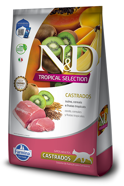 NYD TROPICAL GATO CASTRADO 7 KG SABOR CERDO